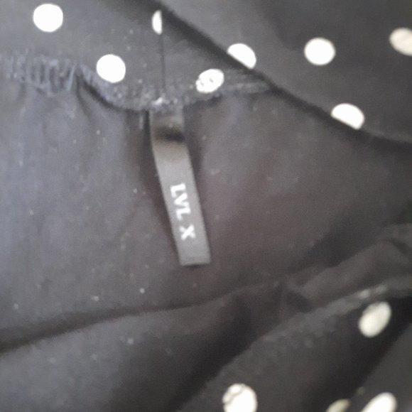 LVL X - polka dots mini skirt size M, black and white - Picture 1 of 1